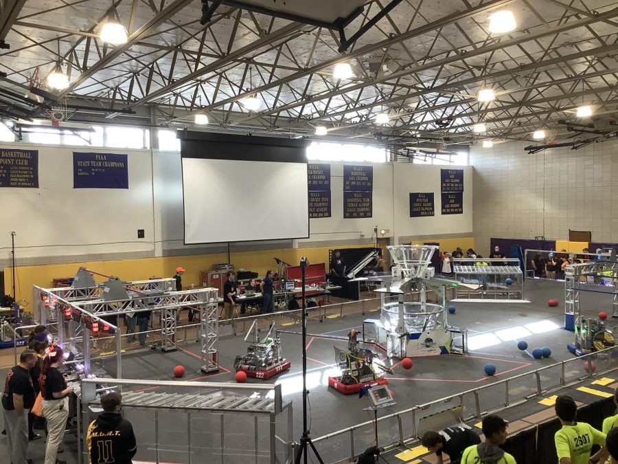 Over two days of hard work was paid in full as the Mounts gymnasium was transformed into an epic field, also known as the Pit, for annual girlPOWER off-season robotics competition. 
