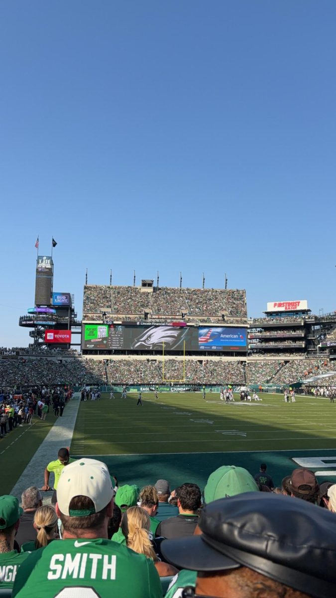 Lincoln Financial Field filled with fans ready to support their football team. 