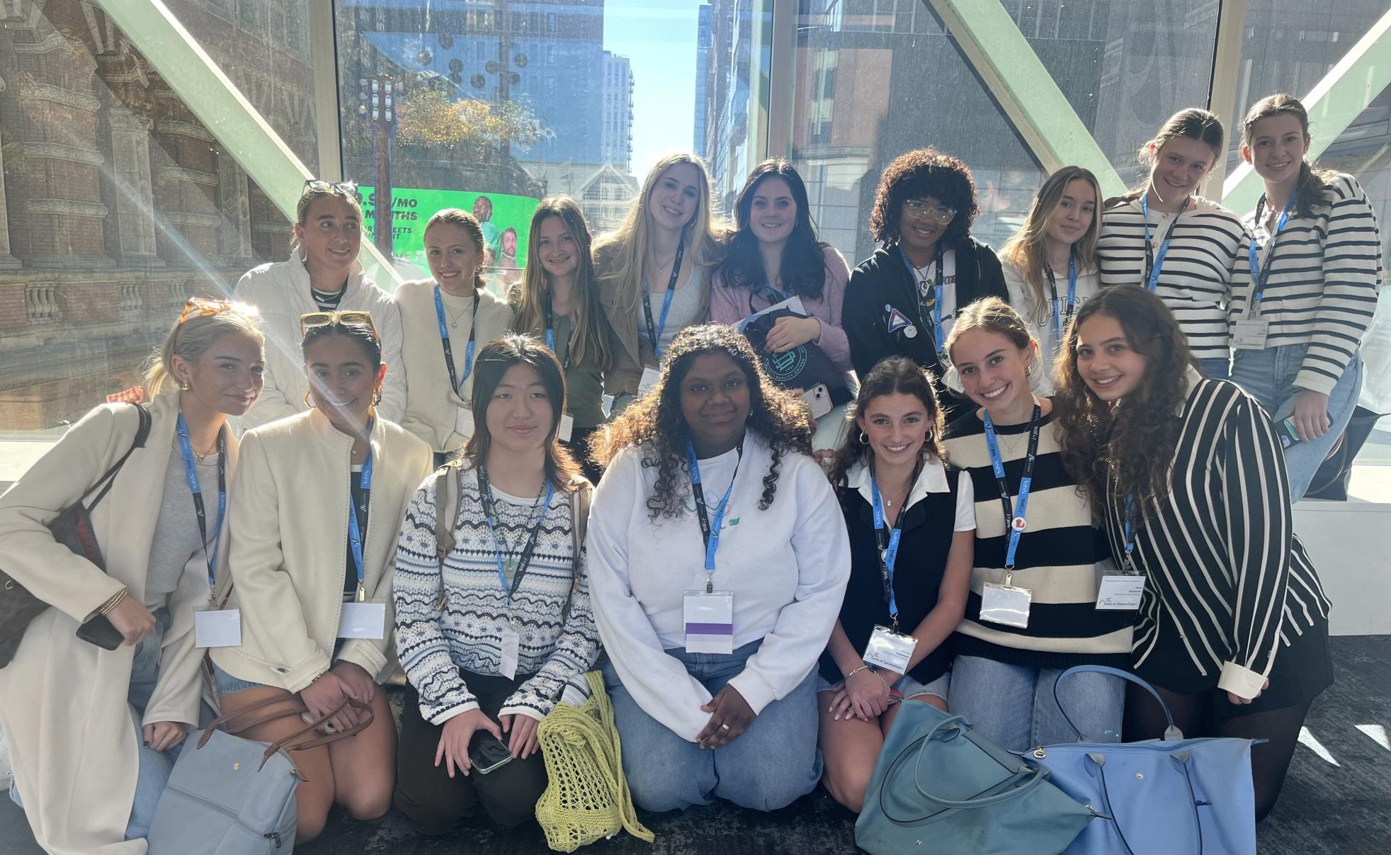 From left: back row: Maddie Dudley, Maddie Kelly, Reagan Clouser, Julia Burdick, Violet Binczewski, Mia Moss, Anna Oberdoester, Abby Porter, Lily Guckert 
From left: frount row: Lily Friel, Sophia Benamar, Emma Meng, Michelle John, Cecilia Esbensen, Lucia Mascaro, Nora Benamar (Gomez) 