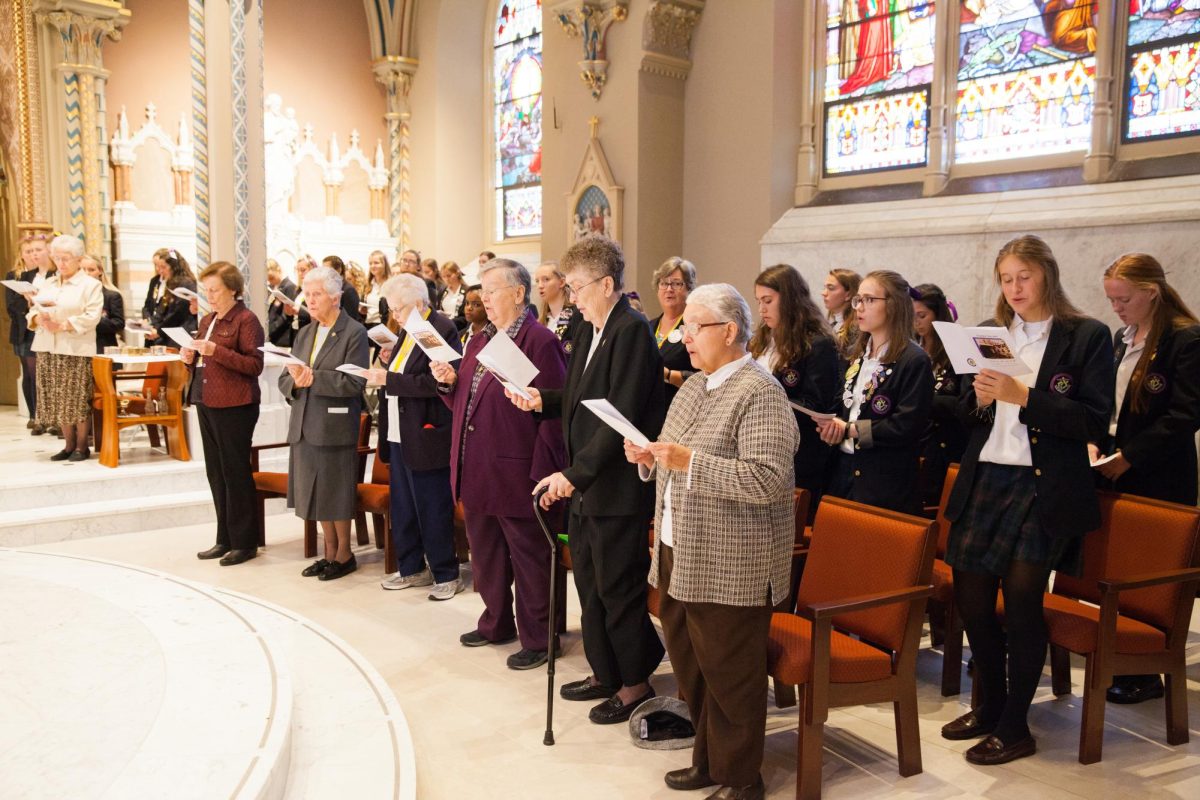 Sr. Mary Dacey pictured here with other Sisters of Saint Joseph celebrating Founders' Day. 