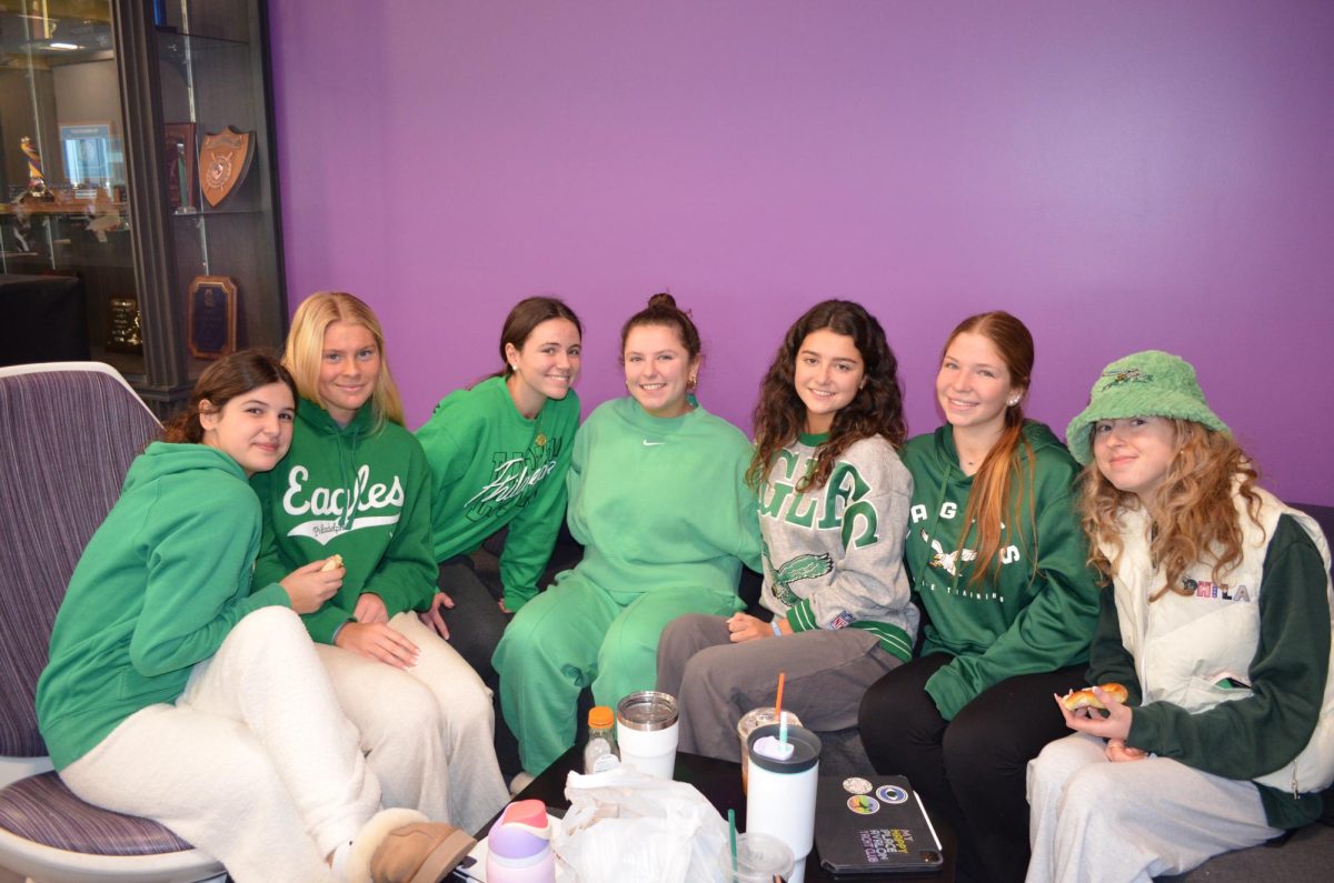 Juniors celebrate their Eagles Dress Down Day with a Super Bowl Party