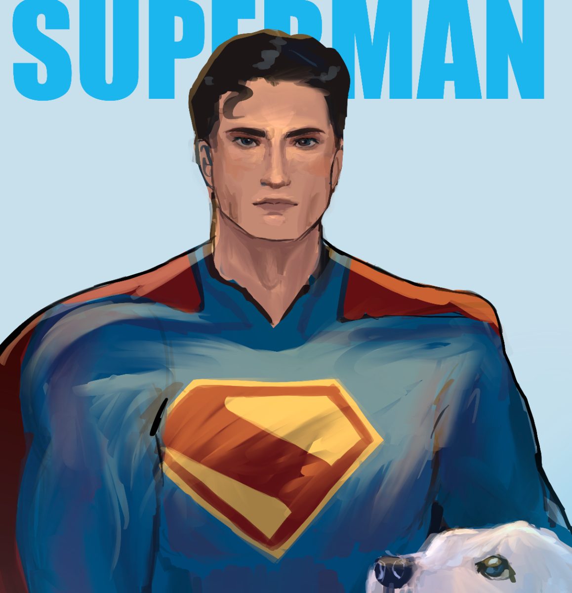 “Superman” artwork by Liz Gormley ‘26 