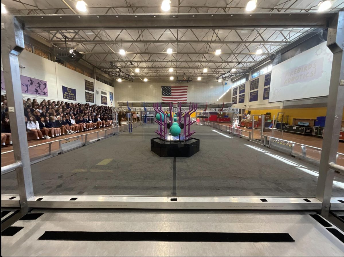 The Mount staff and students preview the GirlPOWER event that would be held later.