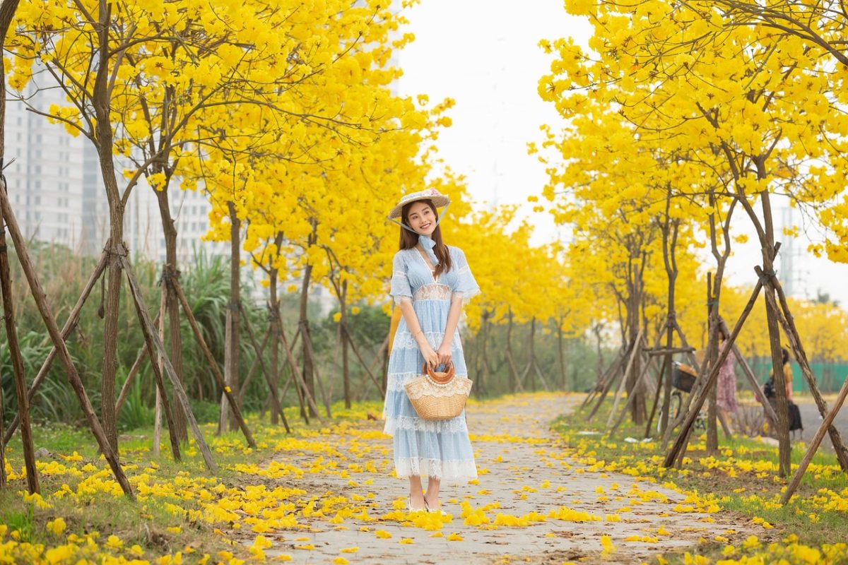 Image Source: https://pixabay.com/photos/woman-model-park-trees-leaves-7851025/ 