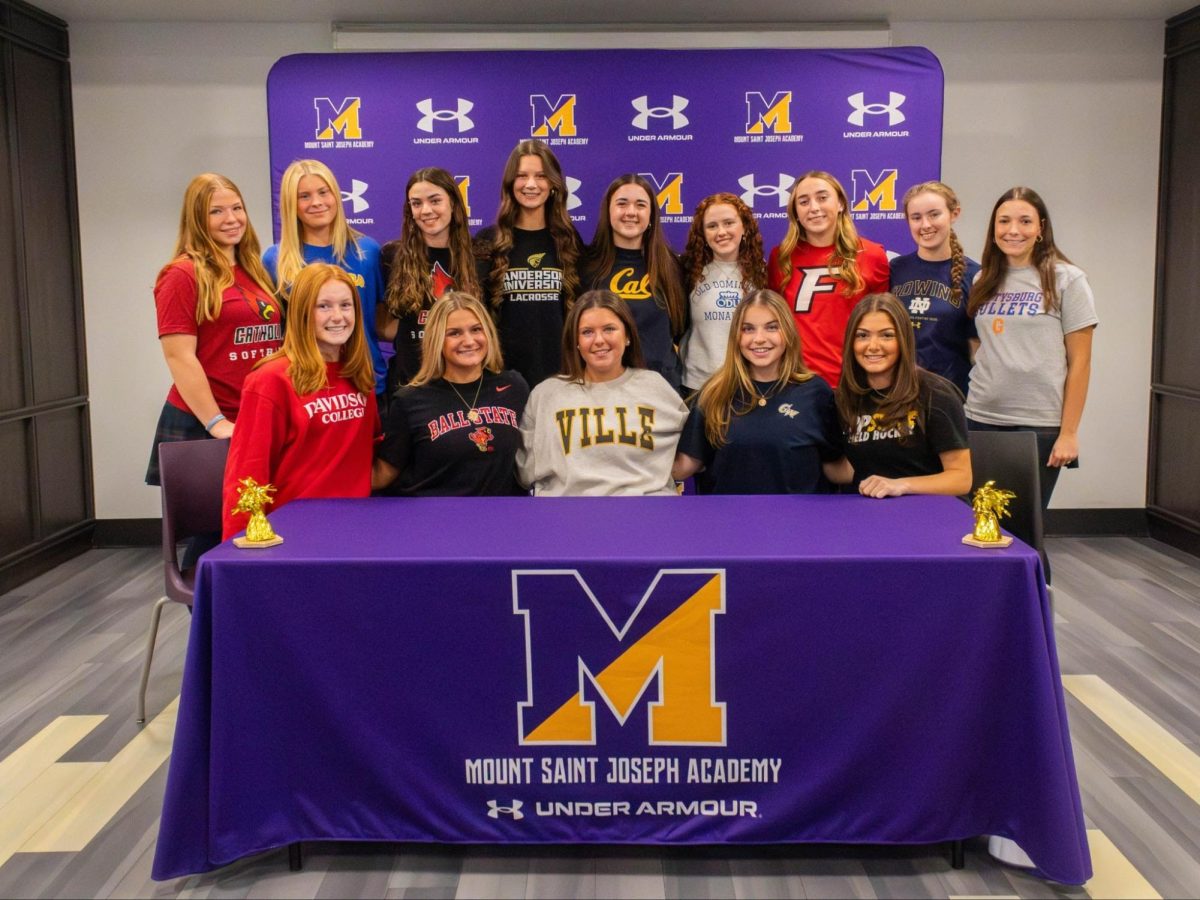 Top row from L to R: Kaitlyn Cockerham ‘26, Gabby Clair ‘26, Emily Markowski ‘26, Madeline Maszczak ‘26, Ava Smith ‘26, Madeline Kelly ‘26, Maddie Dudley ‘26, Kayleigh Costello ‘26, Michaela Ianieri ‘26
Bottom row from L to R: Emily Holmes ‘26, Avery Lasky ‘26, Nora Feliciani ‘26, Addi Ross ‘26, Nora Massella ‘26 
