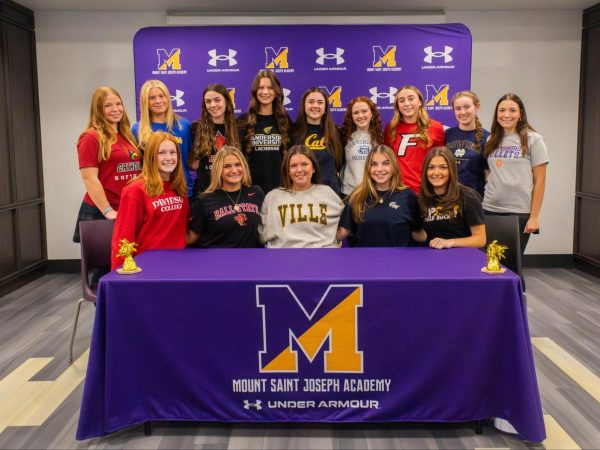 Top row from L to R: Kaitlyn Cockerham ‘26, Gabby Clair ‘26, Emily Markowski ‘26, Madeline Maszczak ‘26, Ava Smith ‘26, Madeline Kelly ‘26, Maddie Dudley ‘26, Kayleigh Costello ‘26, Michaela Ianieri ‘26
Bottom row from L to R: Emily Holmes ‘26, Avery Lasky ‘26, Nora Feliciani ‘26, Addi Ross ‘26, Nora Massella ‘26 
