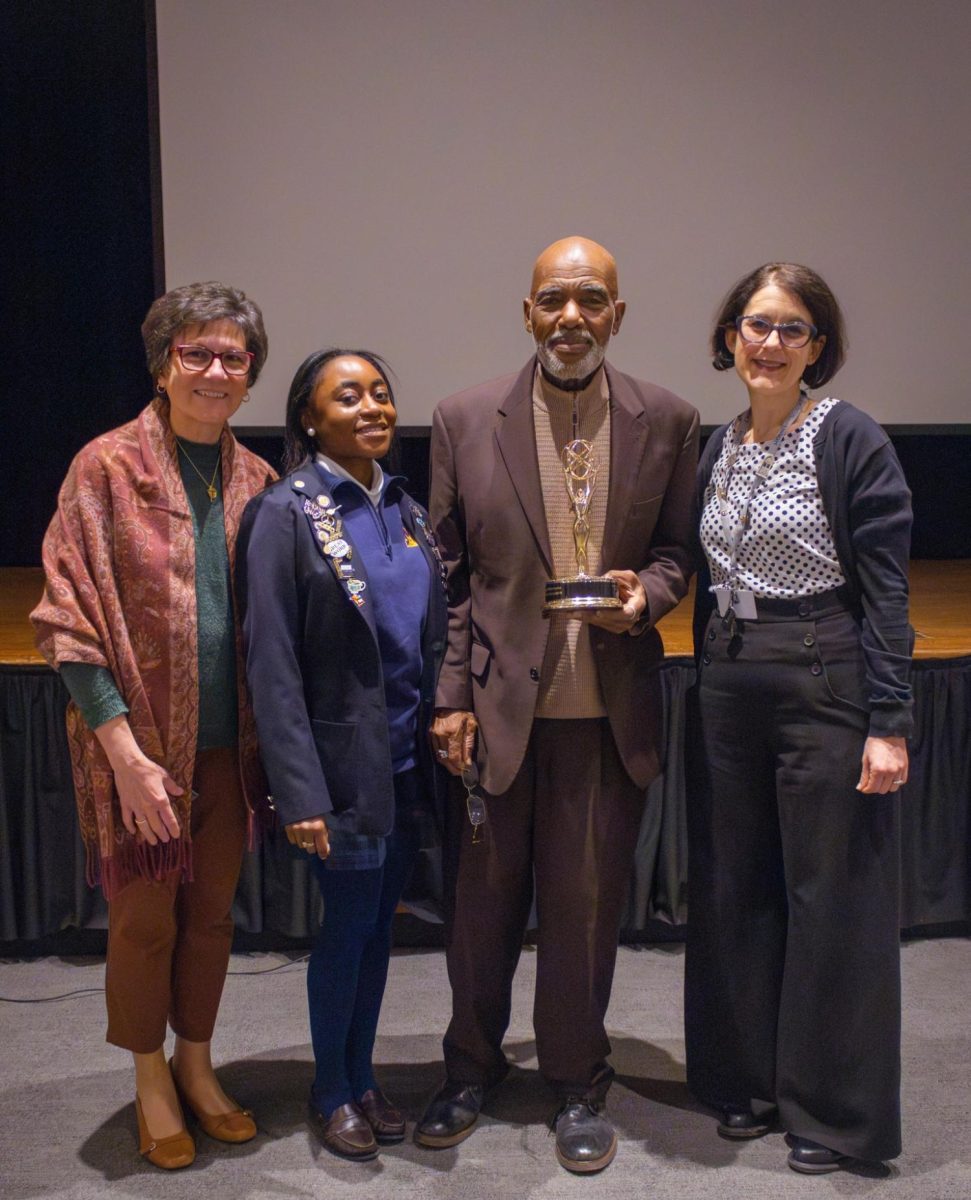 From Left: Sister Charlene, Gabby McCall ‘26, Mr. Kenneth Salaam, Dr. Sullivan