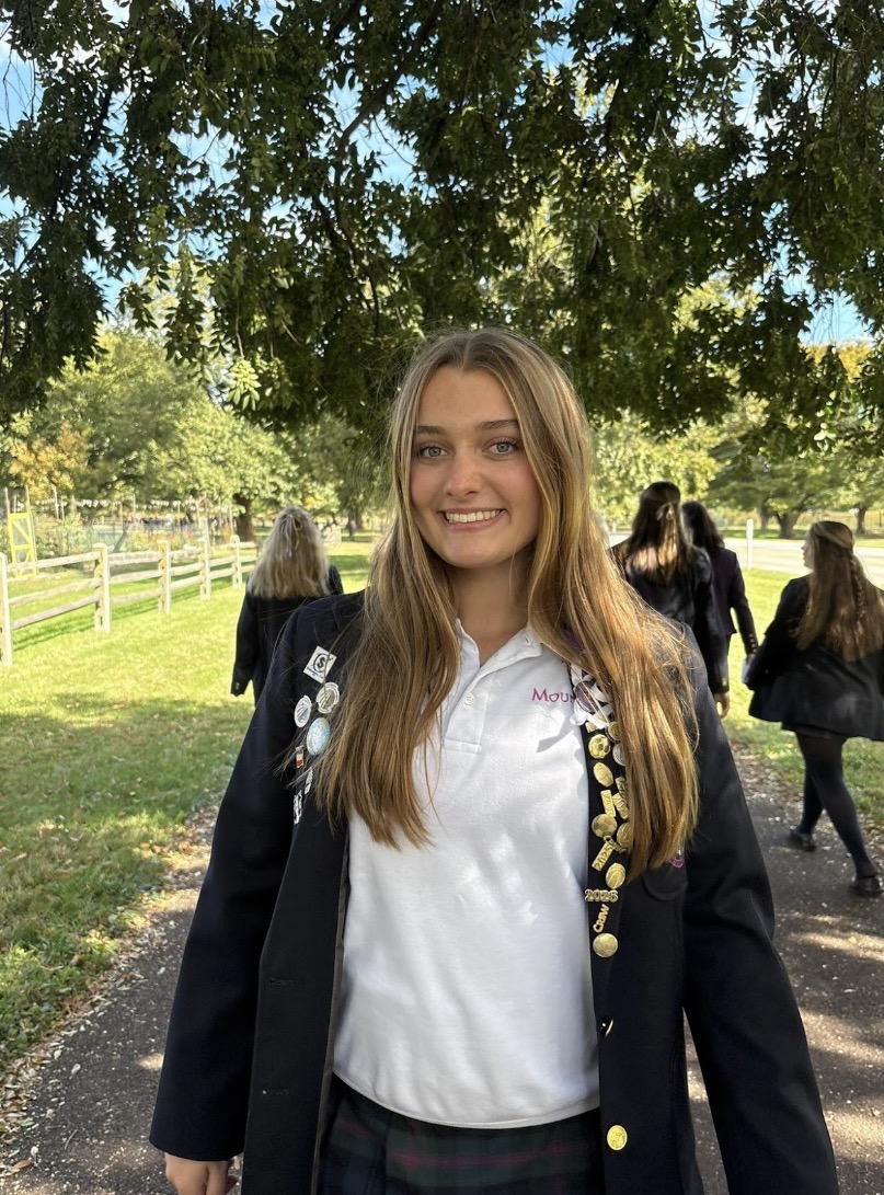 Shay Gura walking to the Motherhouse on Founders’ Day.