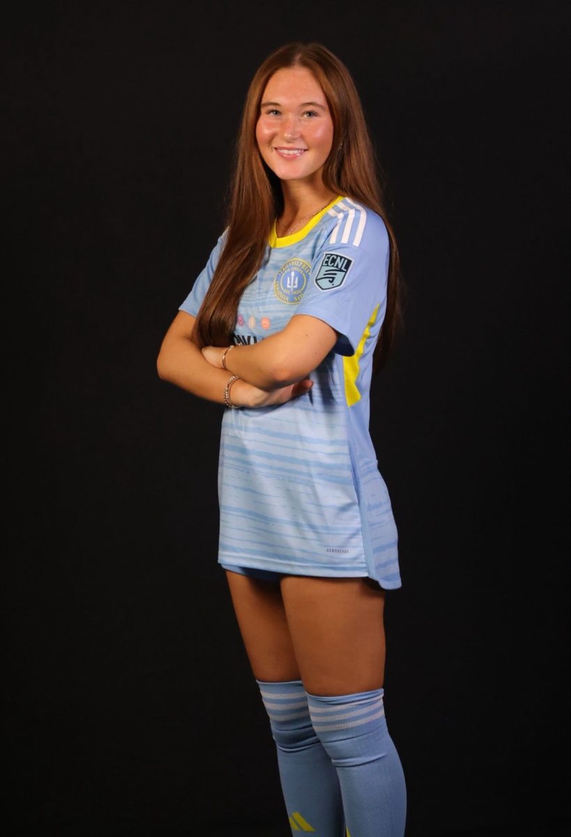 Bethany at media day for her club soccer team, The Ukies.